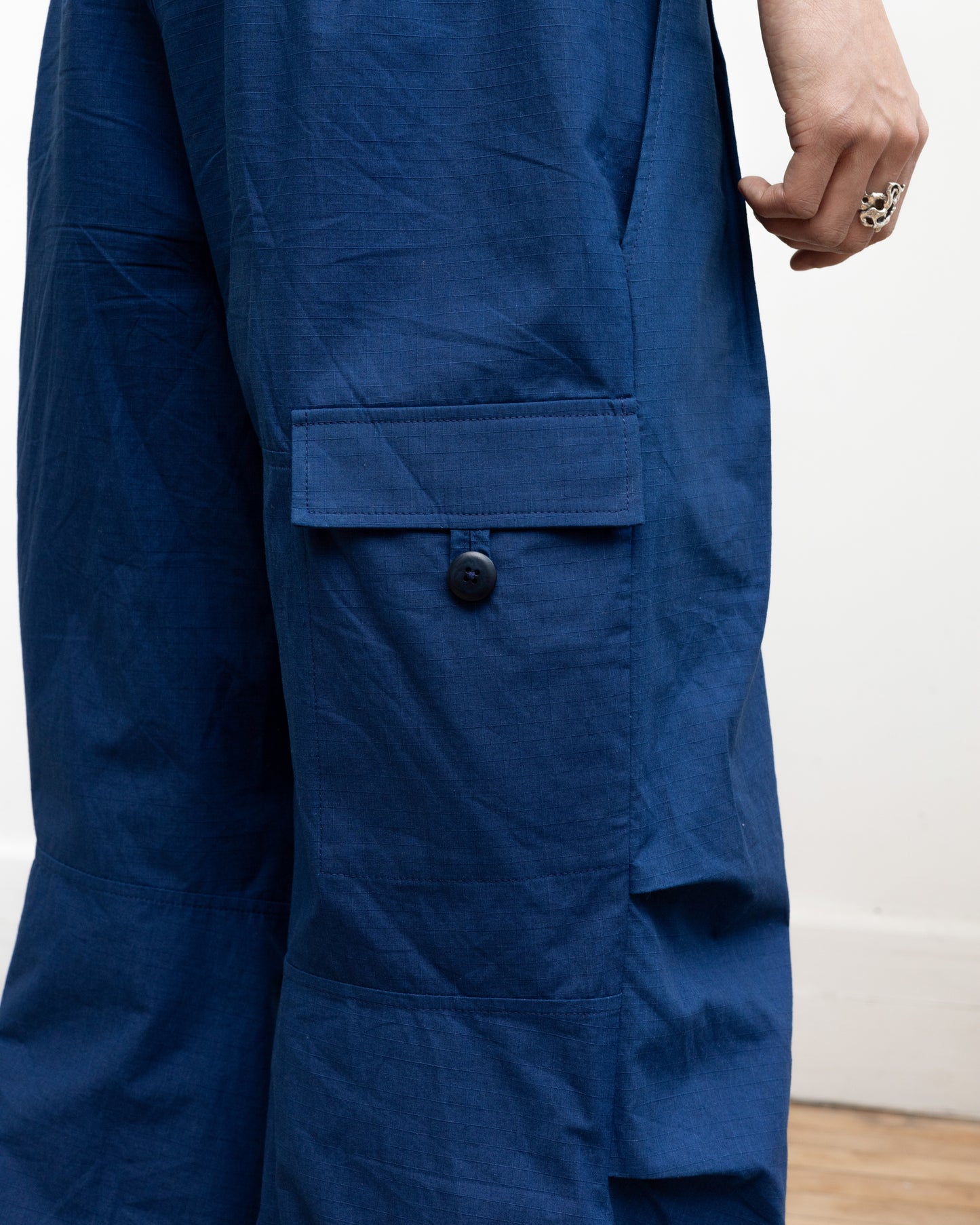 Volume Trouser – Indigo Ripstop