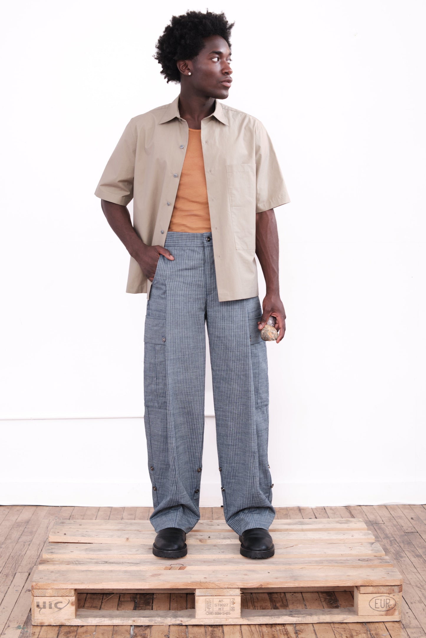 Long Pants – Indigo Chambray
