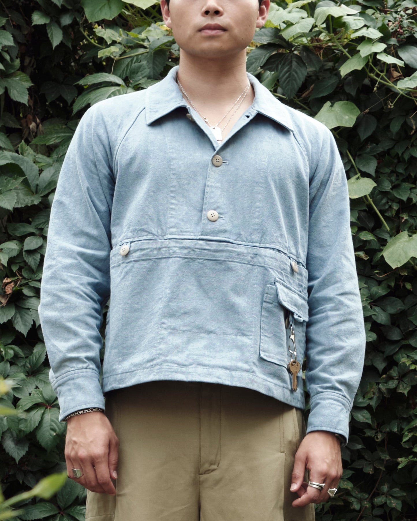 Raglan Jacket – Indigo Dyed