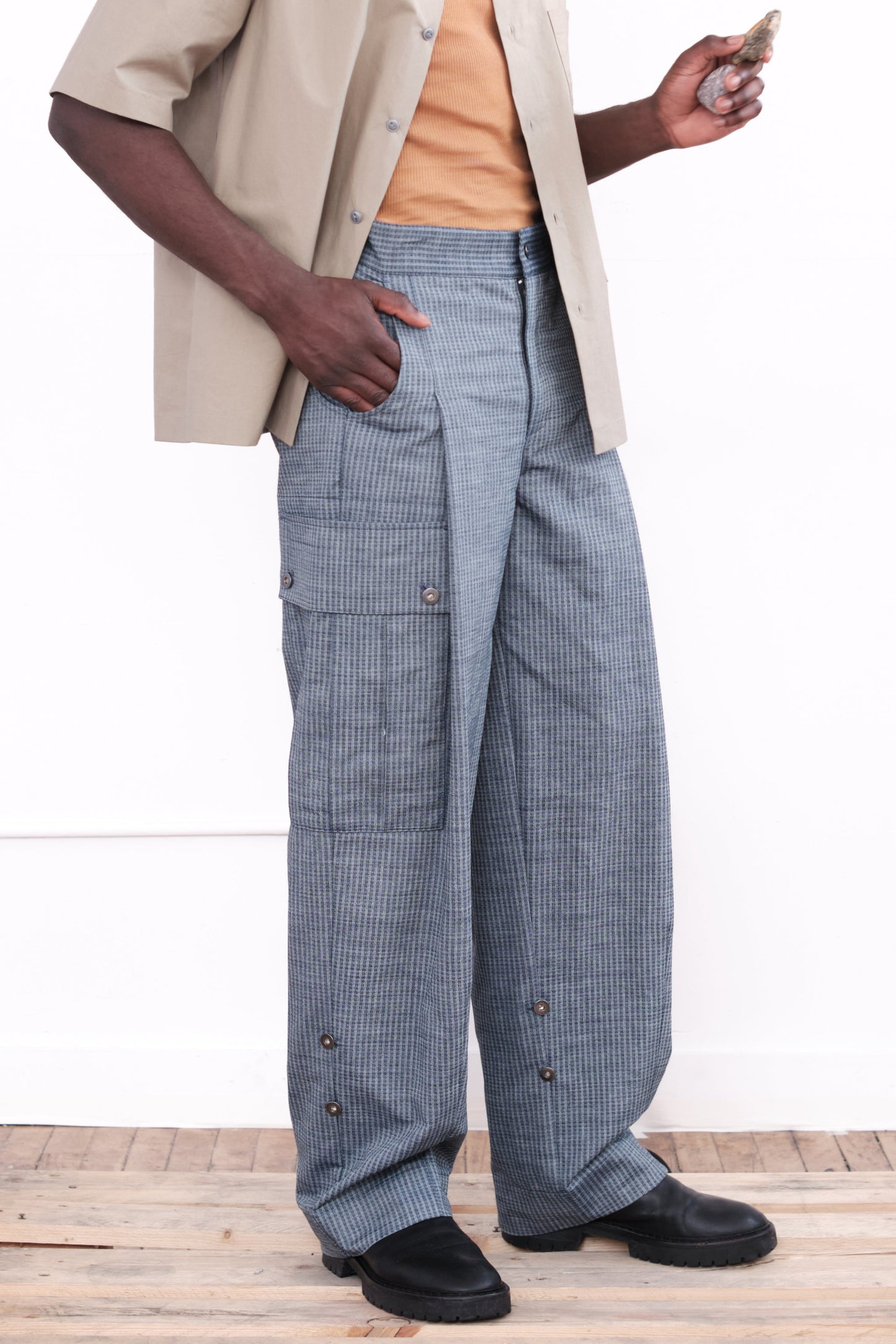 Long Pants – Indigo Chambray
