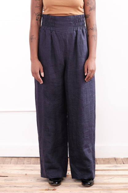 Easy Pants – Navy Hemp