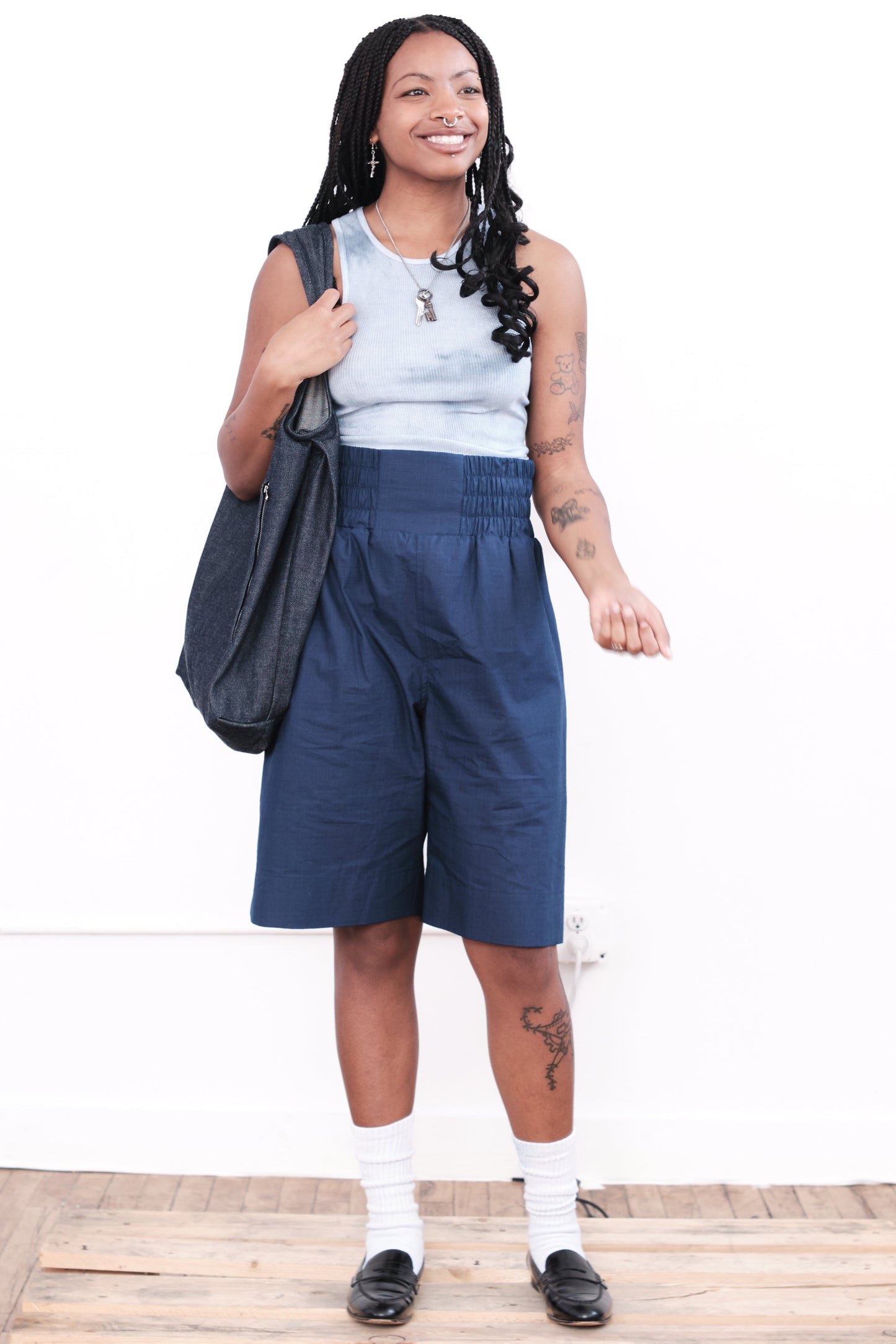 Easy Shorts – Indigo Ripstop