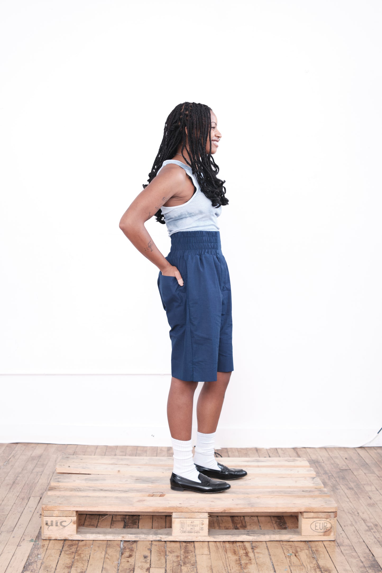 Easy Shorts – Indigo Ripstop