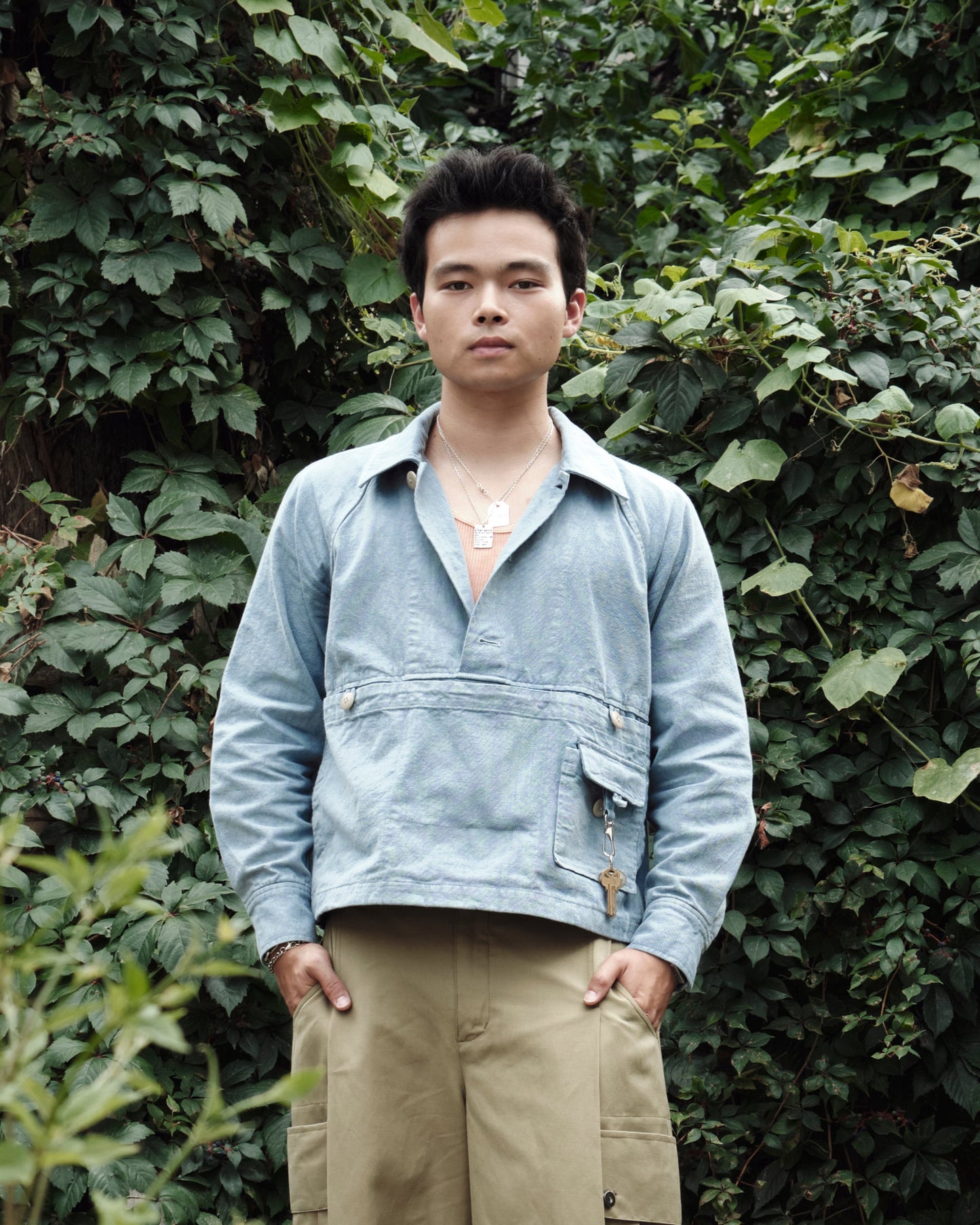 Raglan Jacket – Indigo Dyed
