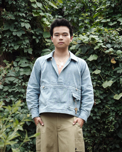 Raglan Jacket – Indigo Dyed