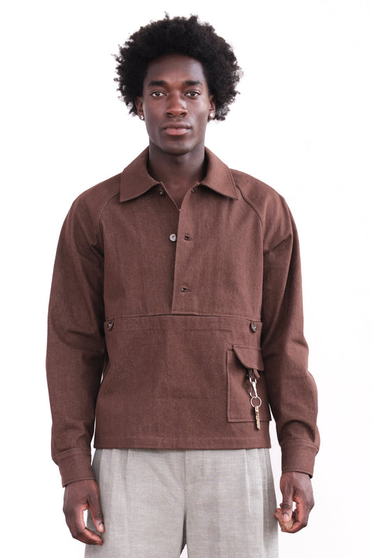 Raglan Jacket – Brown