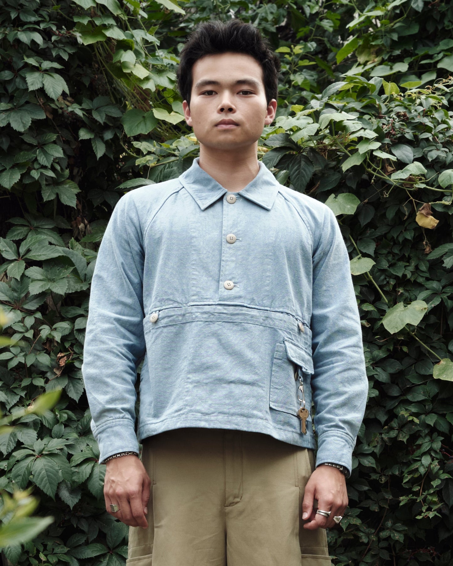 Raglan Jacket – Indigo Dyed